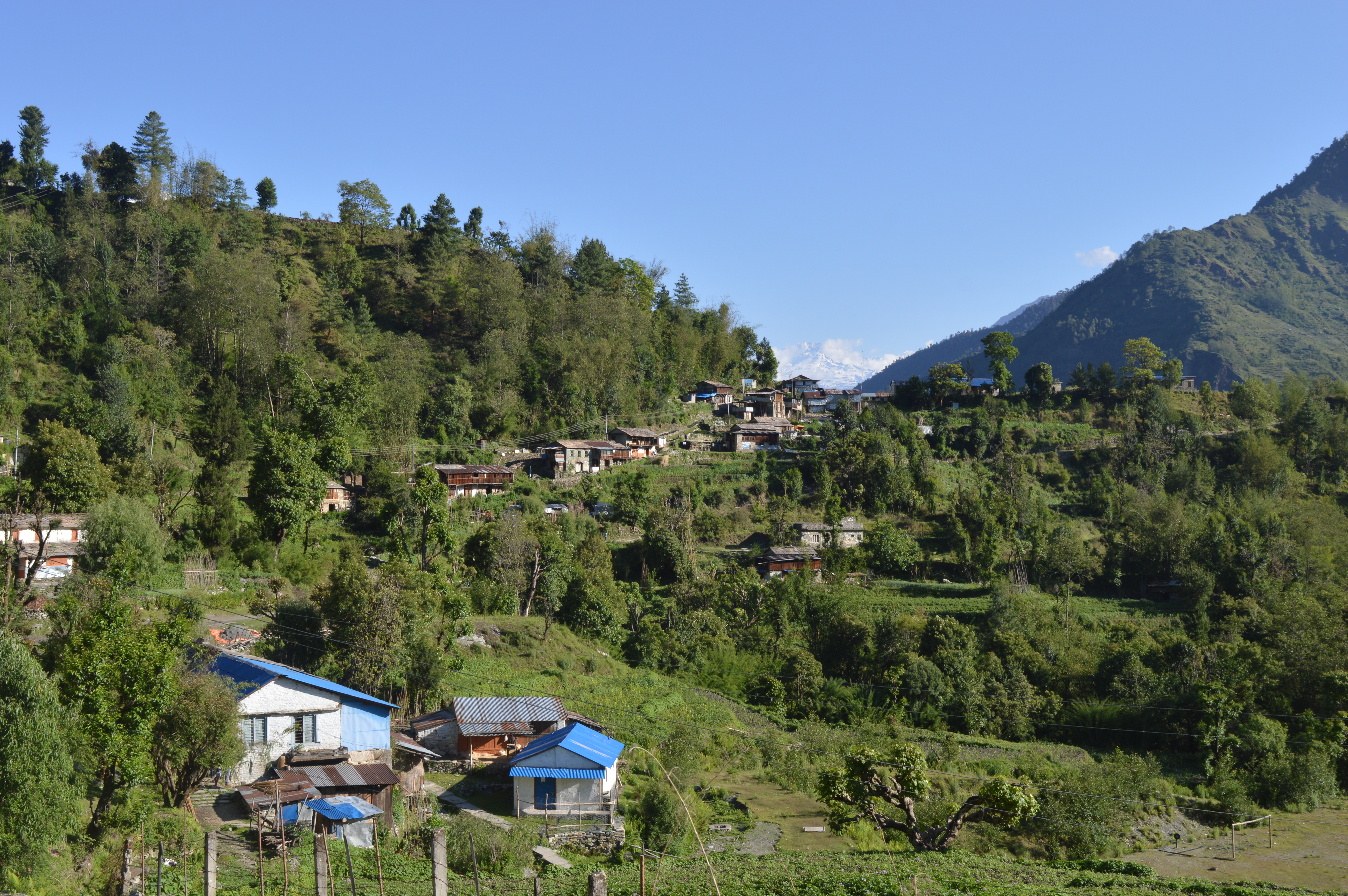 Shikha village on the hillside